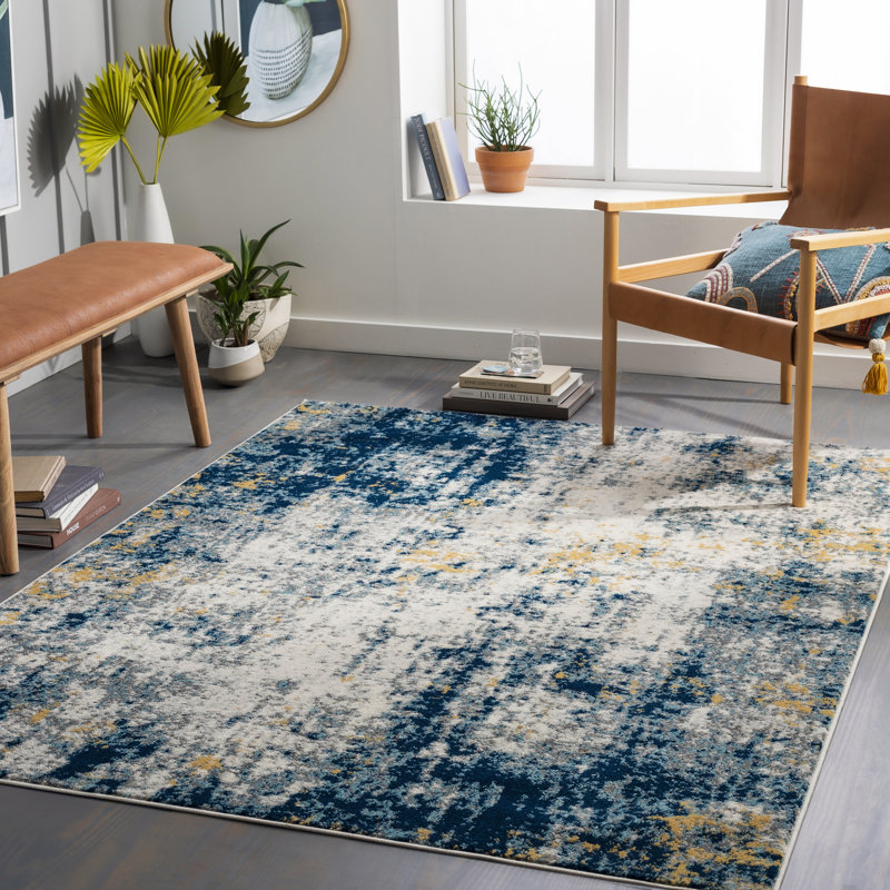 Trent Austin Design® Mckeel Abstract Machine Woven Area Rug in Dark